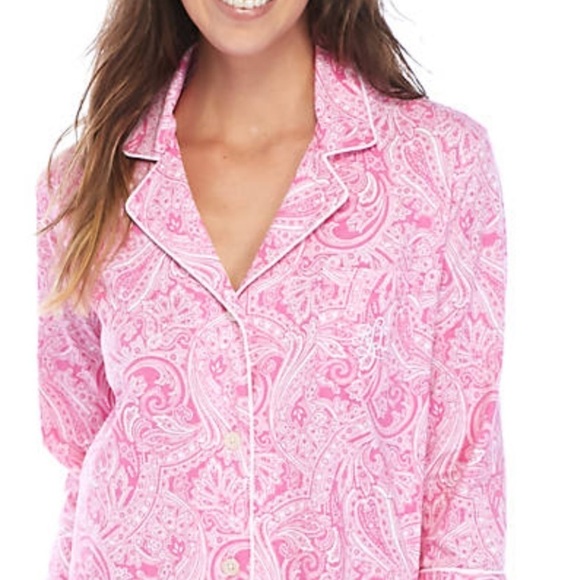 Lauren Ralph Lauren PJ 100% cotton top, size L - Picture 1 of 7
